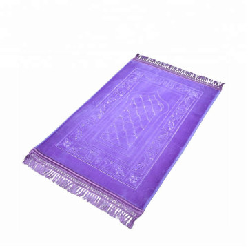 Raschel New Design Non-Woven Non Slip Backing Muslim Padded Hot Sale Prayer Rugs